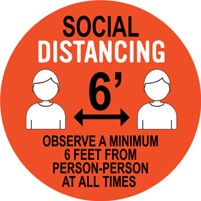 Social Distancing Sign