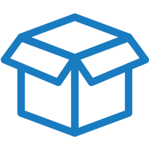 icon for packaging and shipping supplies