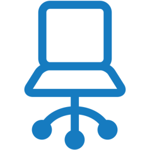icon of a swivel office chair
