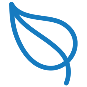 Leaf icon for sustainability