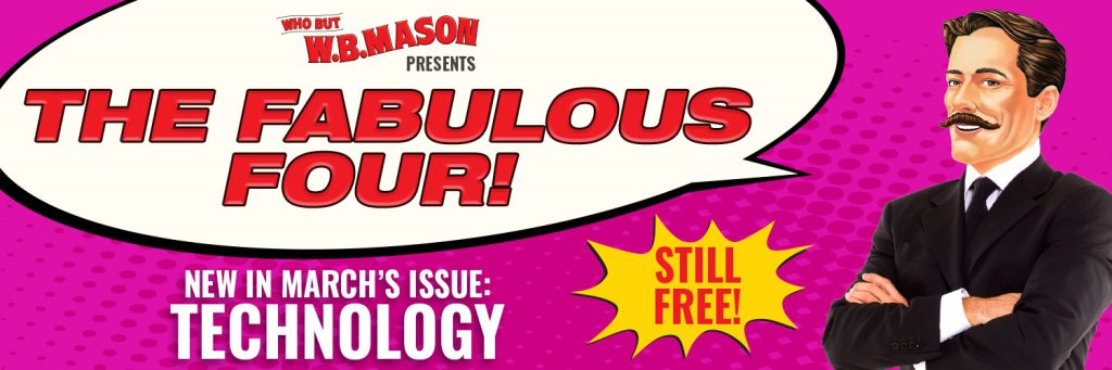 wb mason man with speech bubble highlighting fabulous four