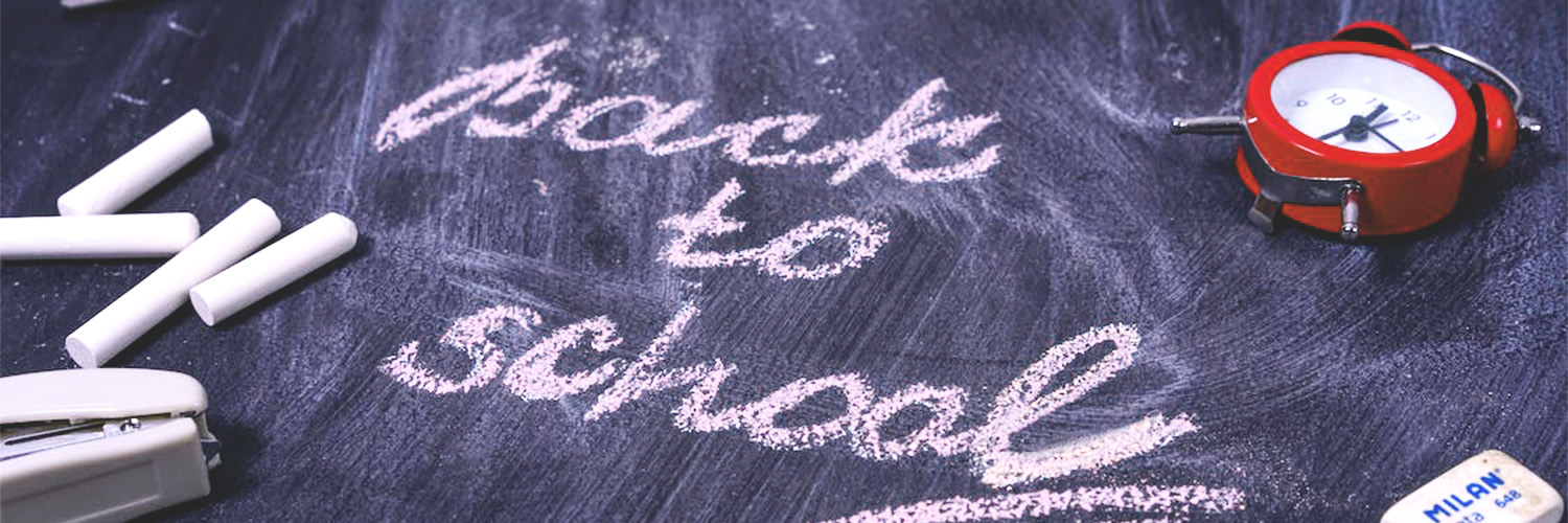 back to school written in chalk