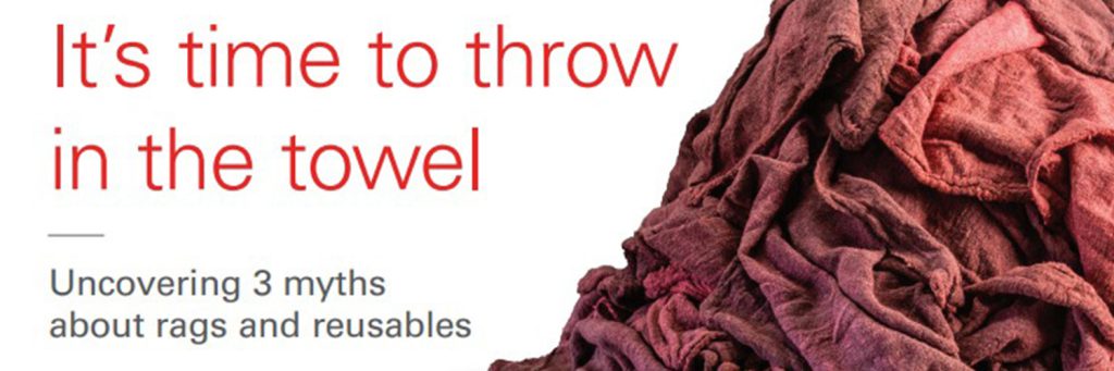 Pile of rags with text