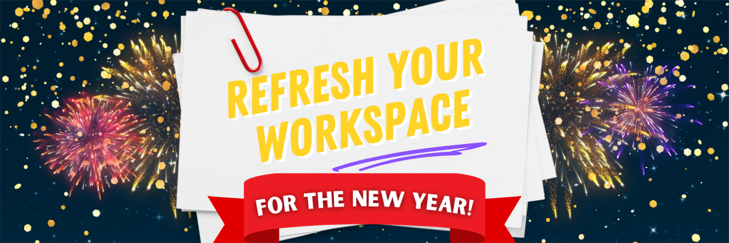 Graphic reading refresh your workspace