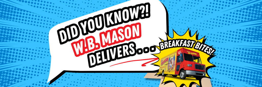 wb truck with speech bubble calling out breakfast bites