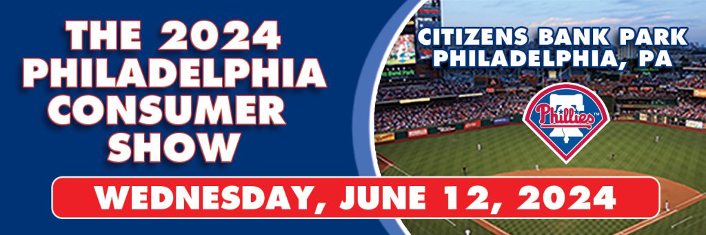 graphic showing date and time for philly consumer show
