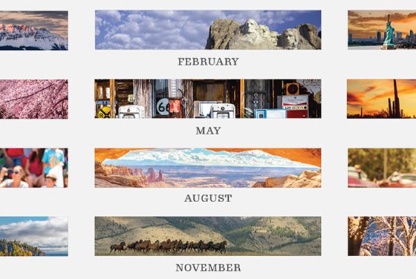 collage of different calendar months