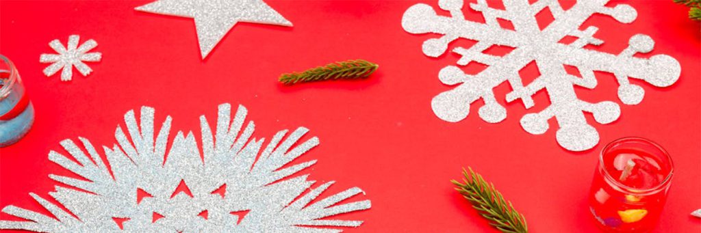 holiday crafts snowflake cutouts
